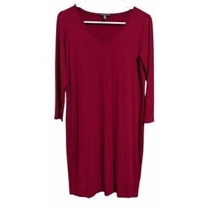 Eileen Fisher | Dresses | Eileen Fisher Green Velvet Dress | Poshmark